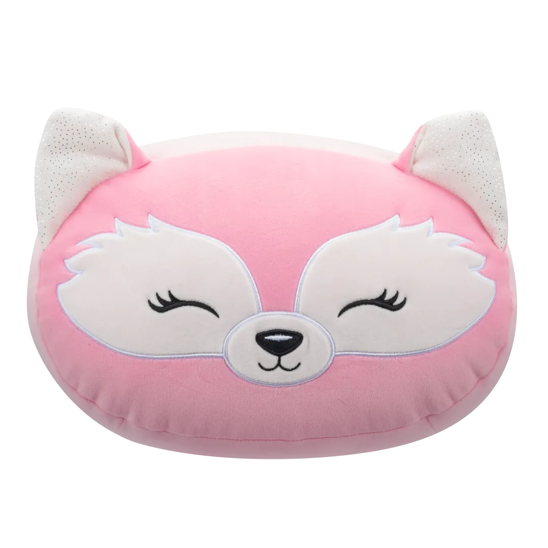 Squishmallows Stackables Rhiannon la volpe rosa con occhi chiusi, 30 cm