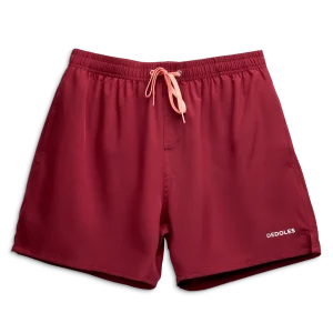 Pantaloncini da bagno da uomo rosso rabarbaro