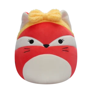 Squishmallows Fifi la volpe rosa con fascia gialla, 20 cm
