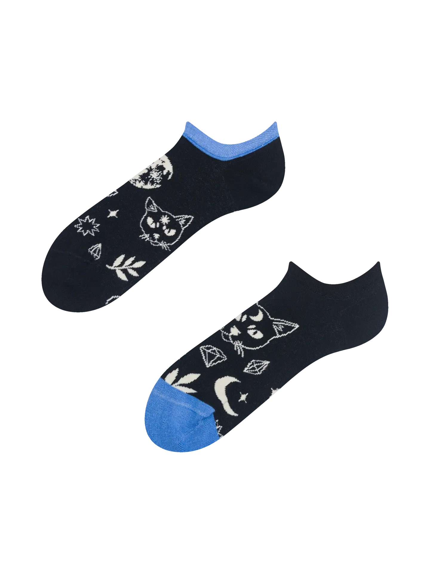 Calzini sneaker Buonumore Gatto e luna